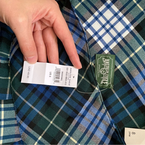 American Eagle Highest Rise Plaid Mini Skirt - Picture 9 of 10